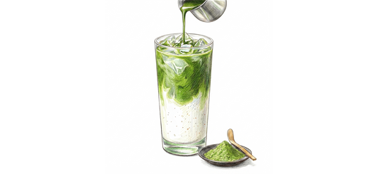 How to make MATCHA LATTE